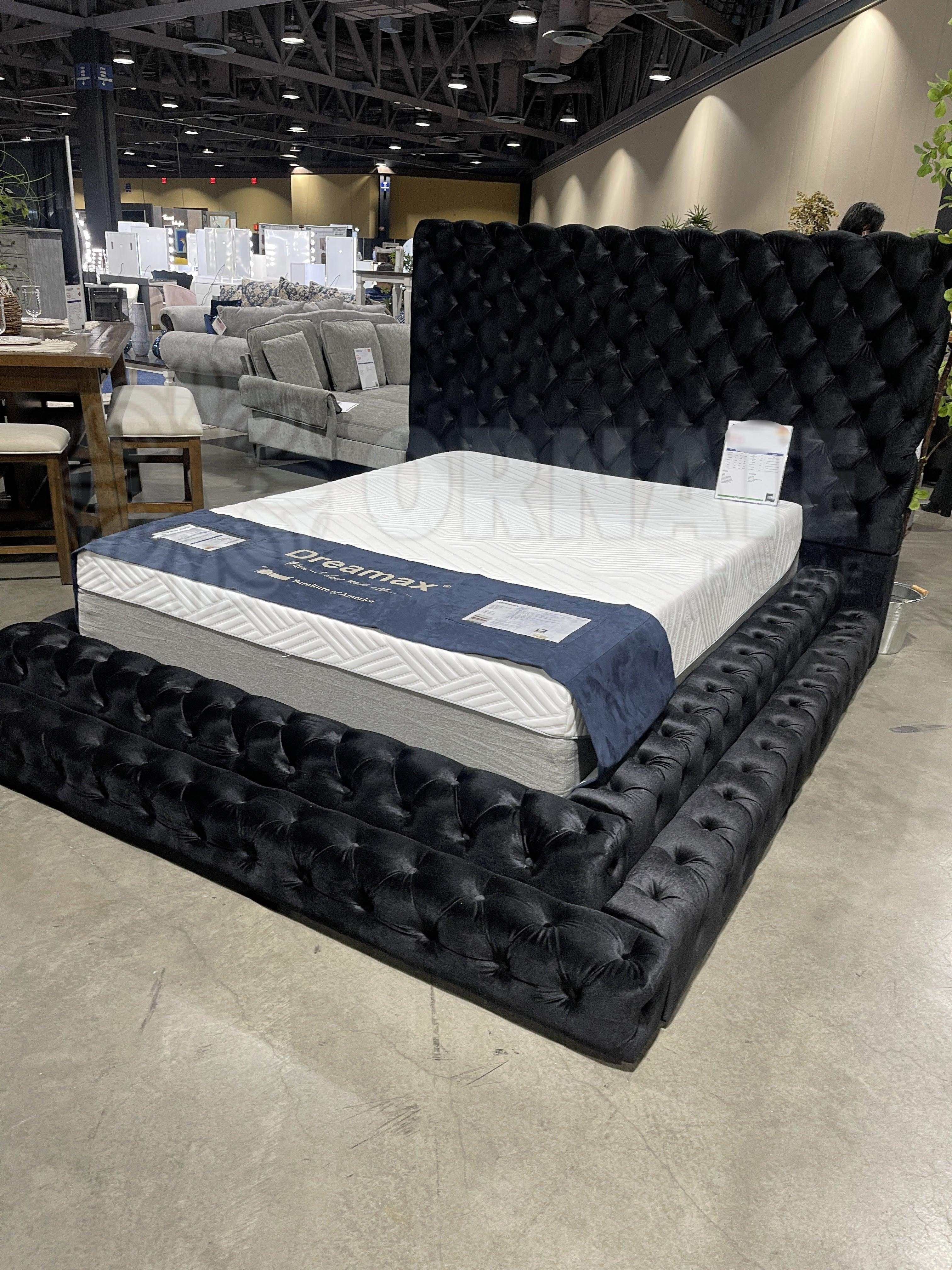Stefania Black Queen Platform Bed - Image 8