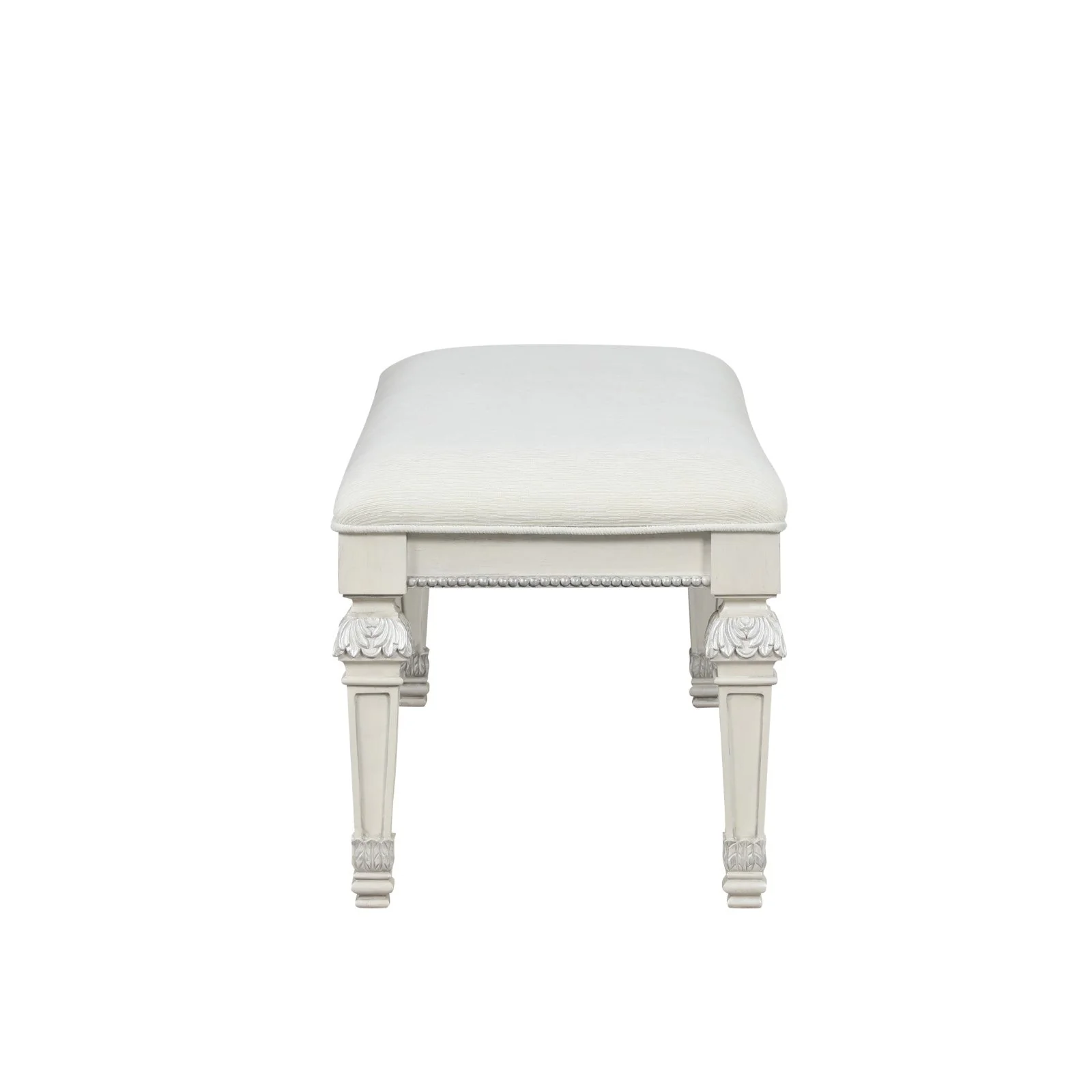 Stella Mia Creamy White Bedroom Bench - Image 2