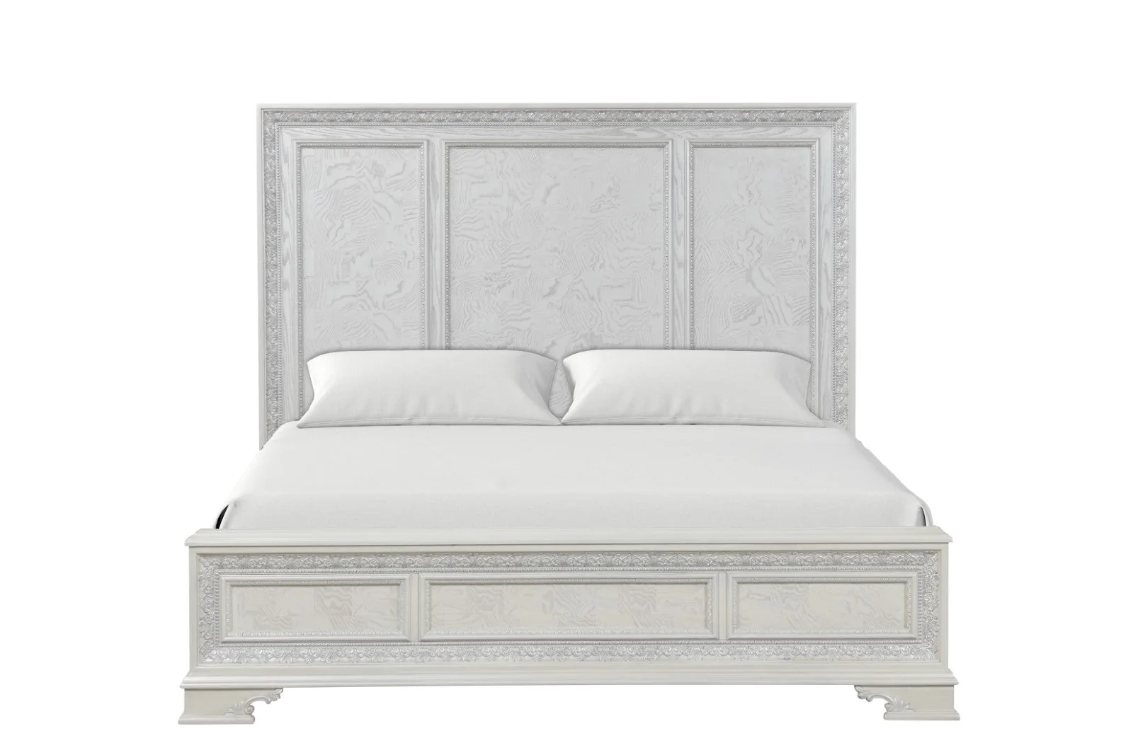 Stella Mia Creamy White Queen 4 Piece Bedroom Set - Image 7