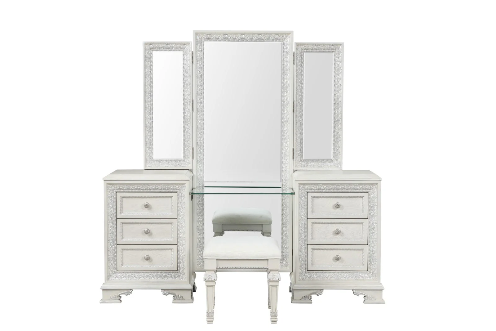 Stella Mia Creamy White Vanity - Image 3