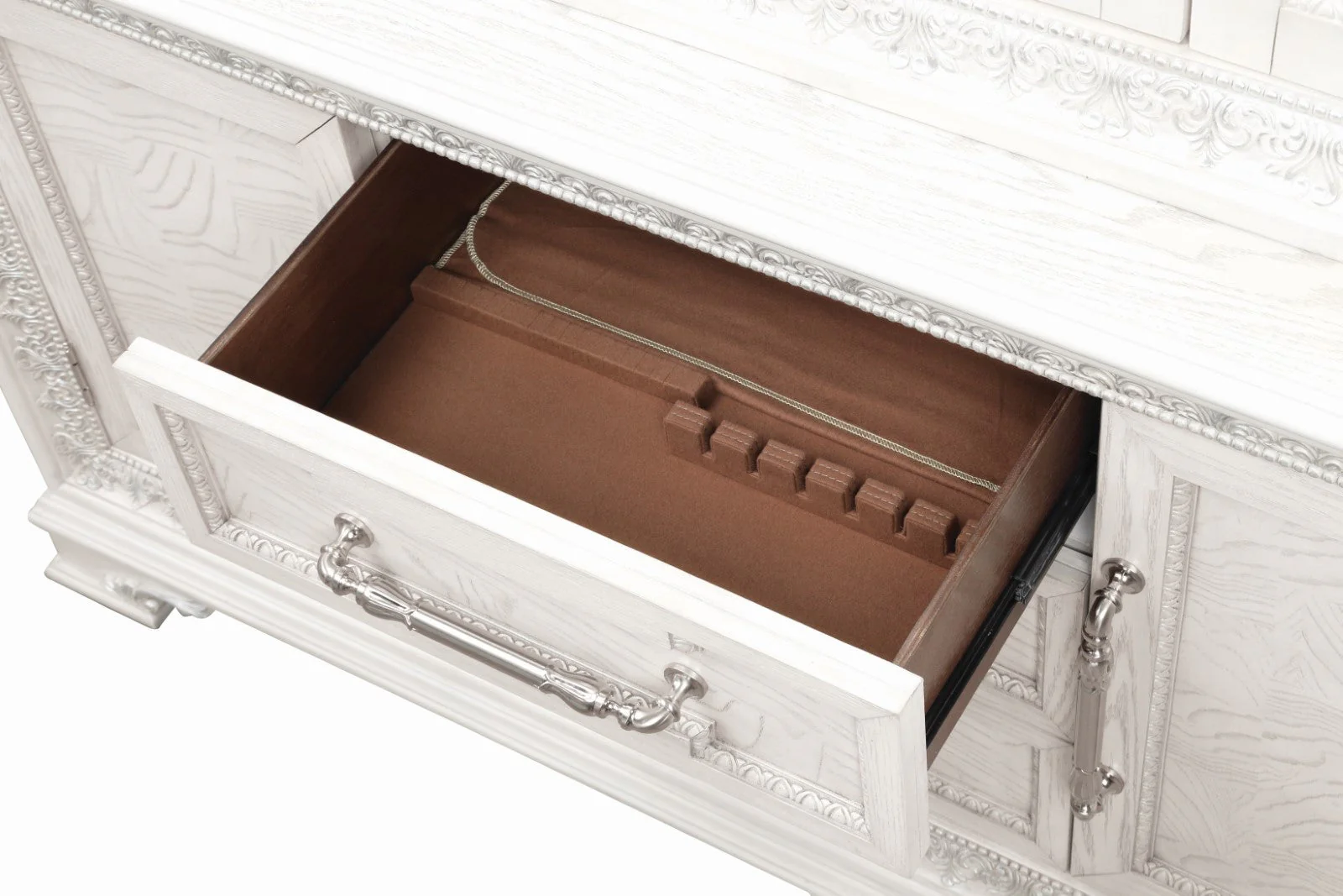 Stella Mia Ivory Hutch Buffet - Image 3