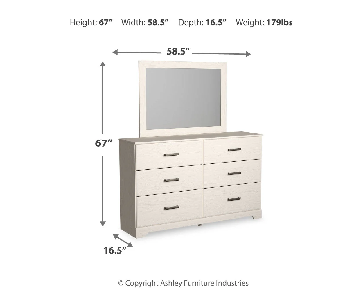 Stelsie Dresser and Mirror - Image 4