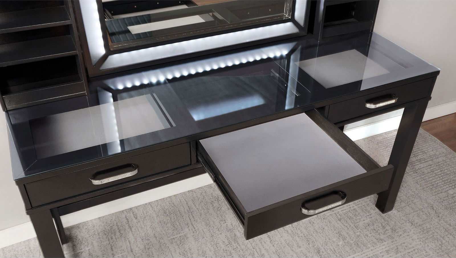 Stephanie Obsidian Gray Vanity - Image 3