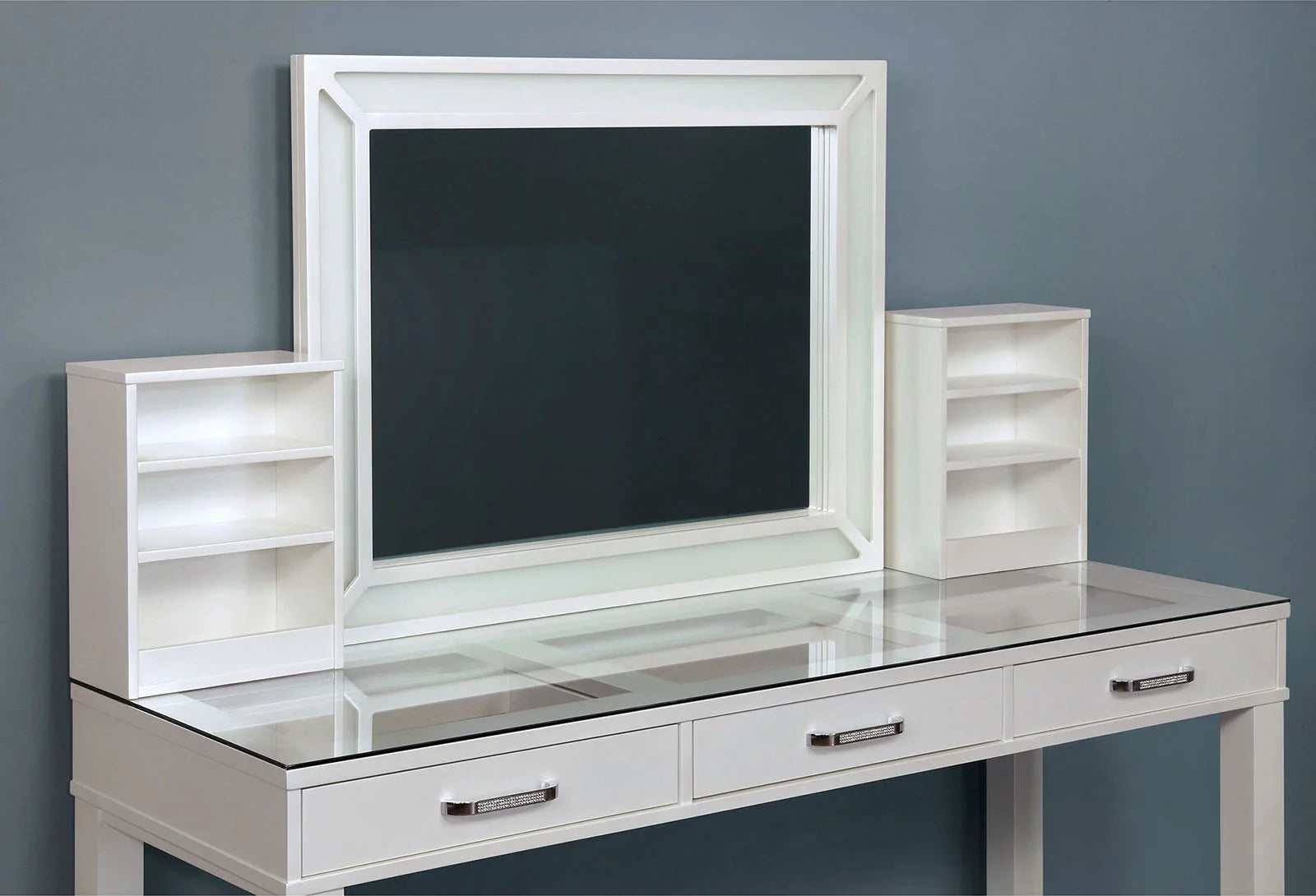 Stephanie White Vanity Set / 3pc - Image 4