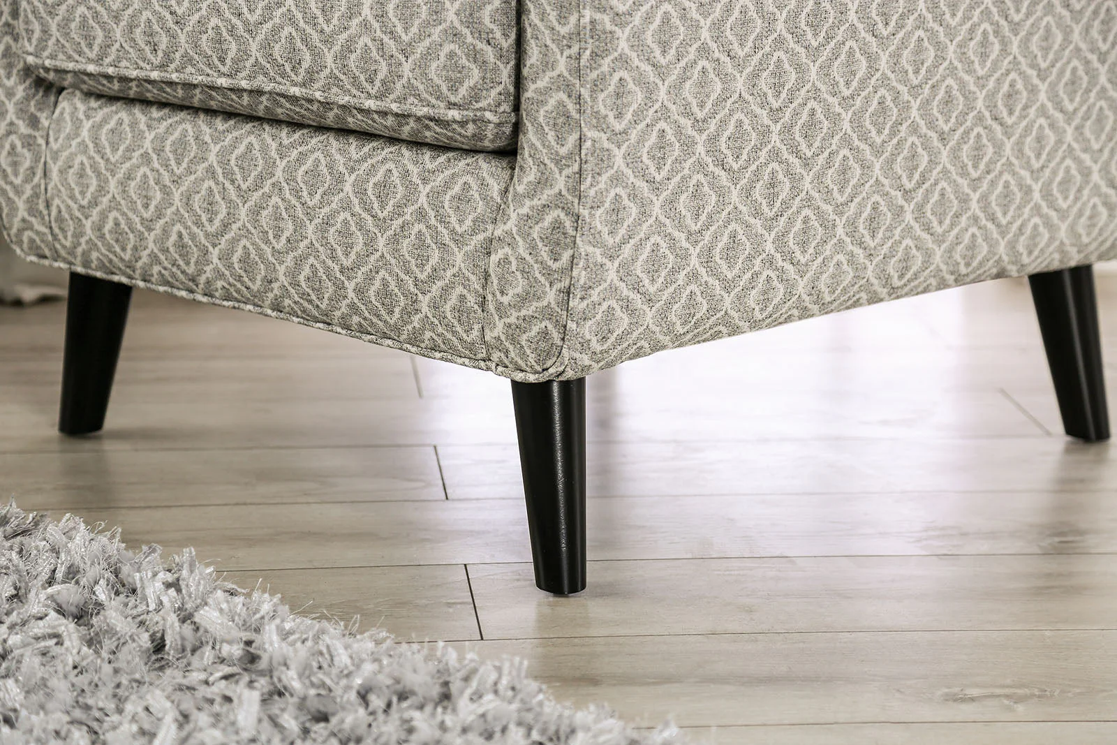Stephney Gray/Gold Accent Chair - Image 2
