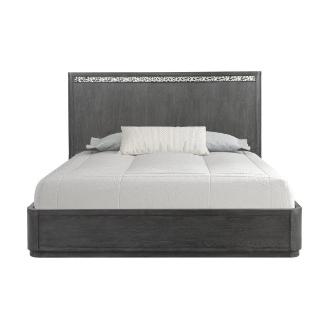 Sterling West Ash Gray Queen 5 Piece Bedroom Set w/2 Nightstands - Image 4