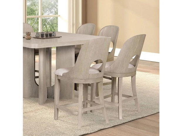 Sterling West White Oak Counter Height 7 Piece Dining Set