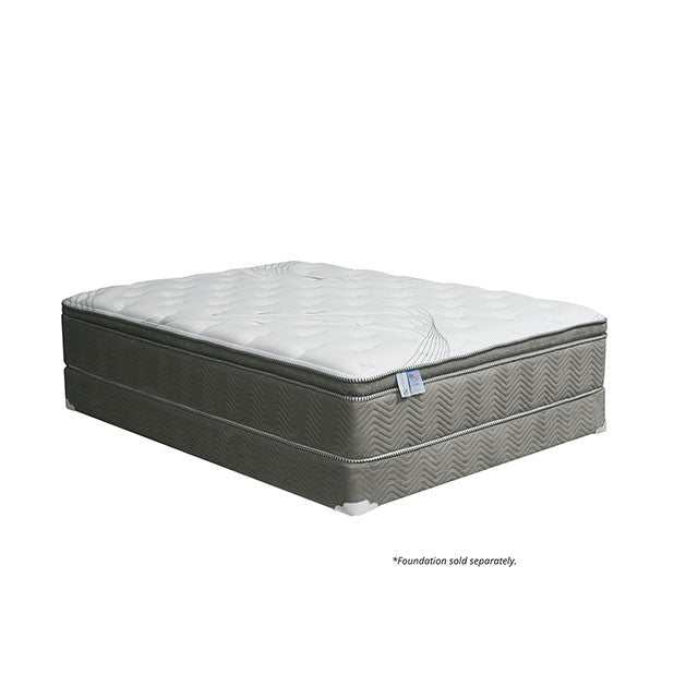 Stormin White/Gray 13" Euro Pillow Top Eastern King Mattress - Image 3