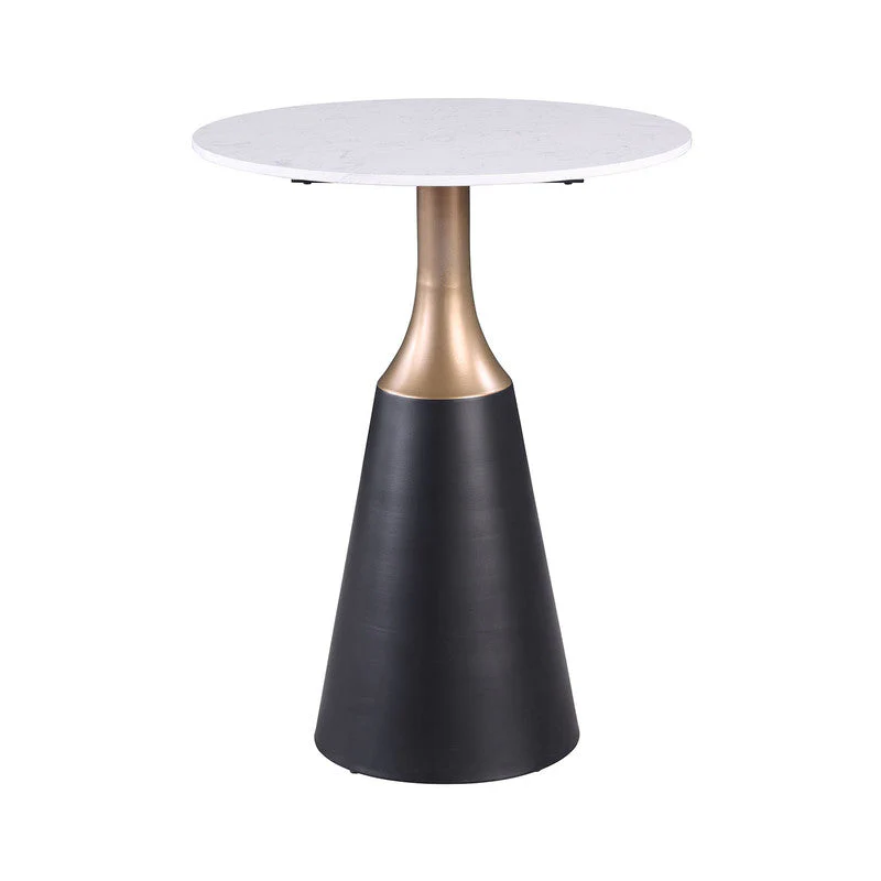 Streatham Black/White/Gold Dining Table - Image 2