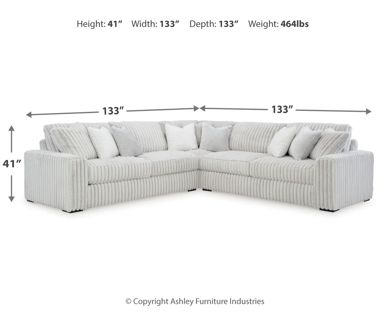 Stupendous 3-Piece Sectional - Image 5