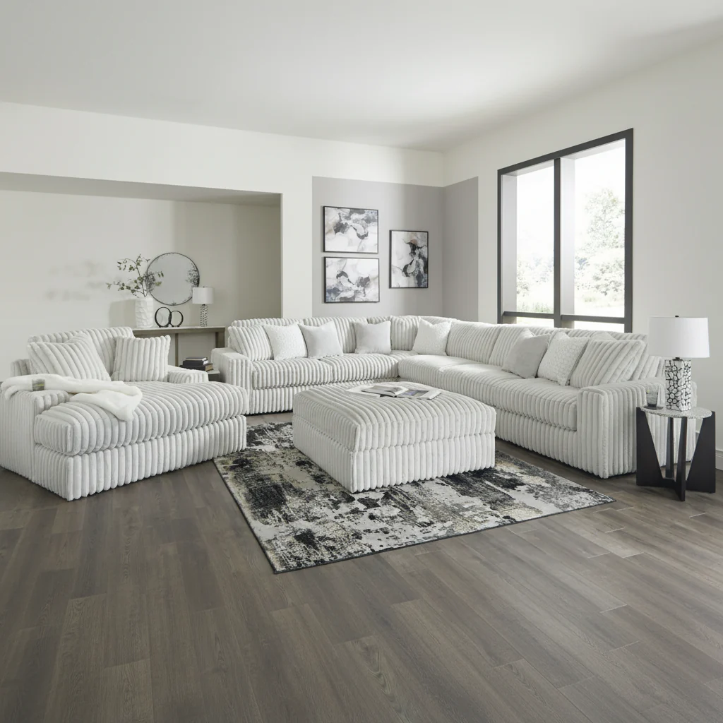 Stupendous 5-Piece Sectional with Chaise - Image 2