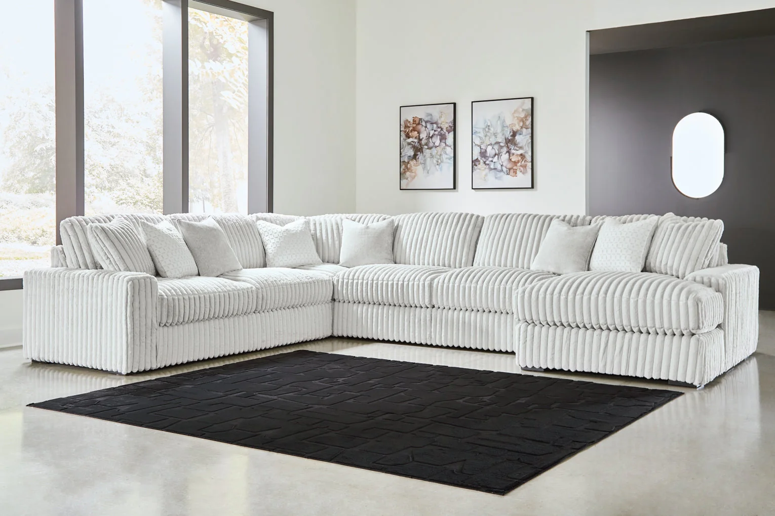 Stupendous 5-Piece Sectional with Chaise - Image 3