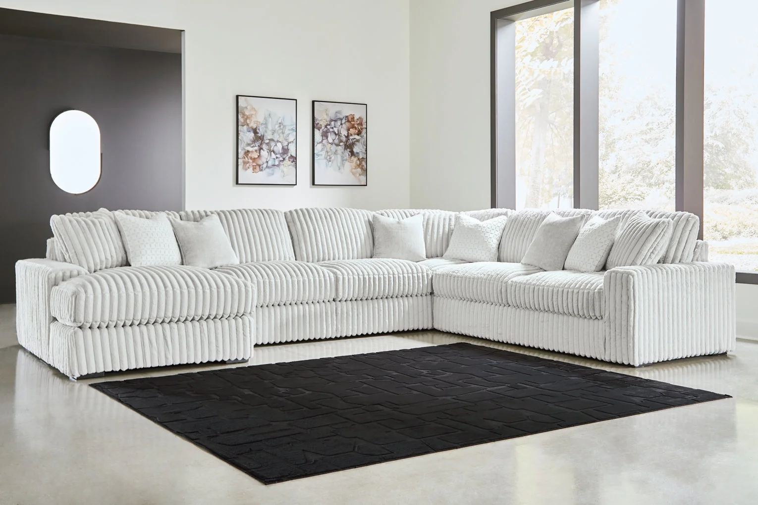 Stupendous 5-Piece Sectional with Chaise - Image 4