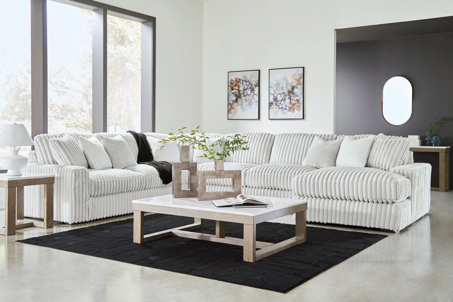 Stupendous 5-Piece Sectional with Chaise - Image 5