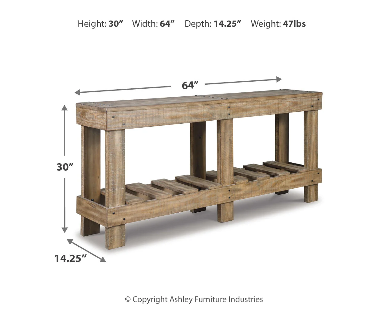 Susandeer Console Sofa Table - Image 4