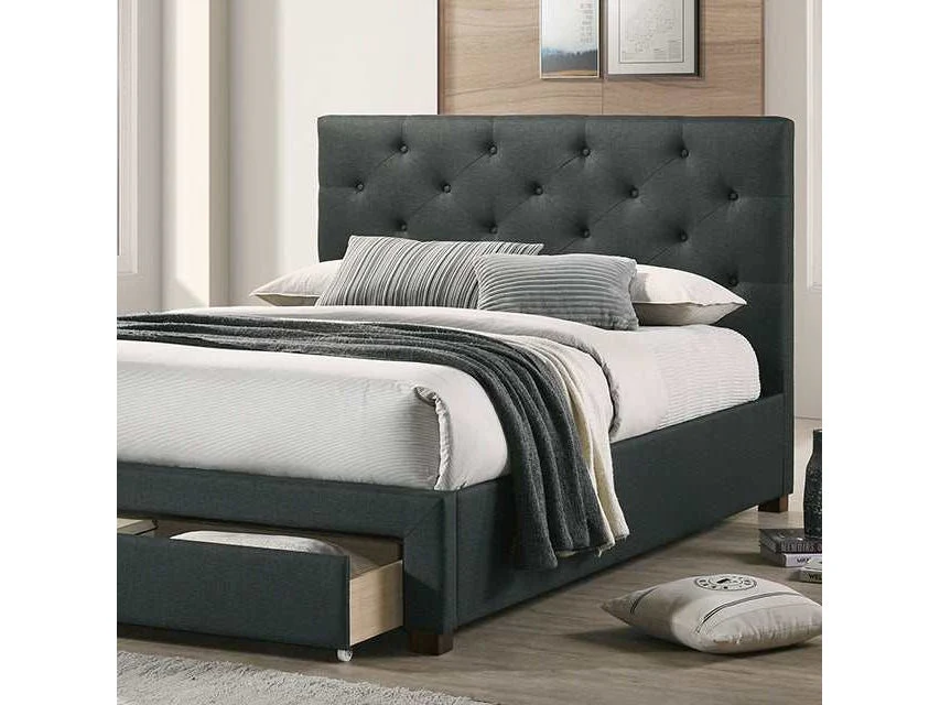 Sybella Dark Gray Eastern King Bed