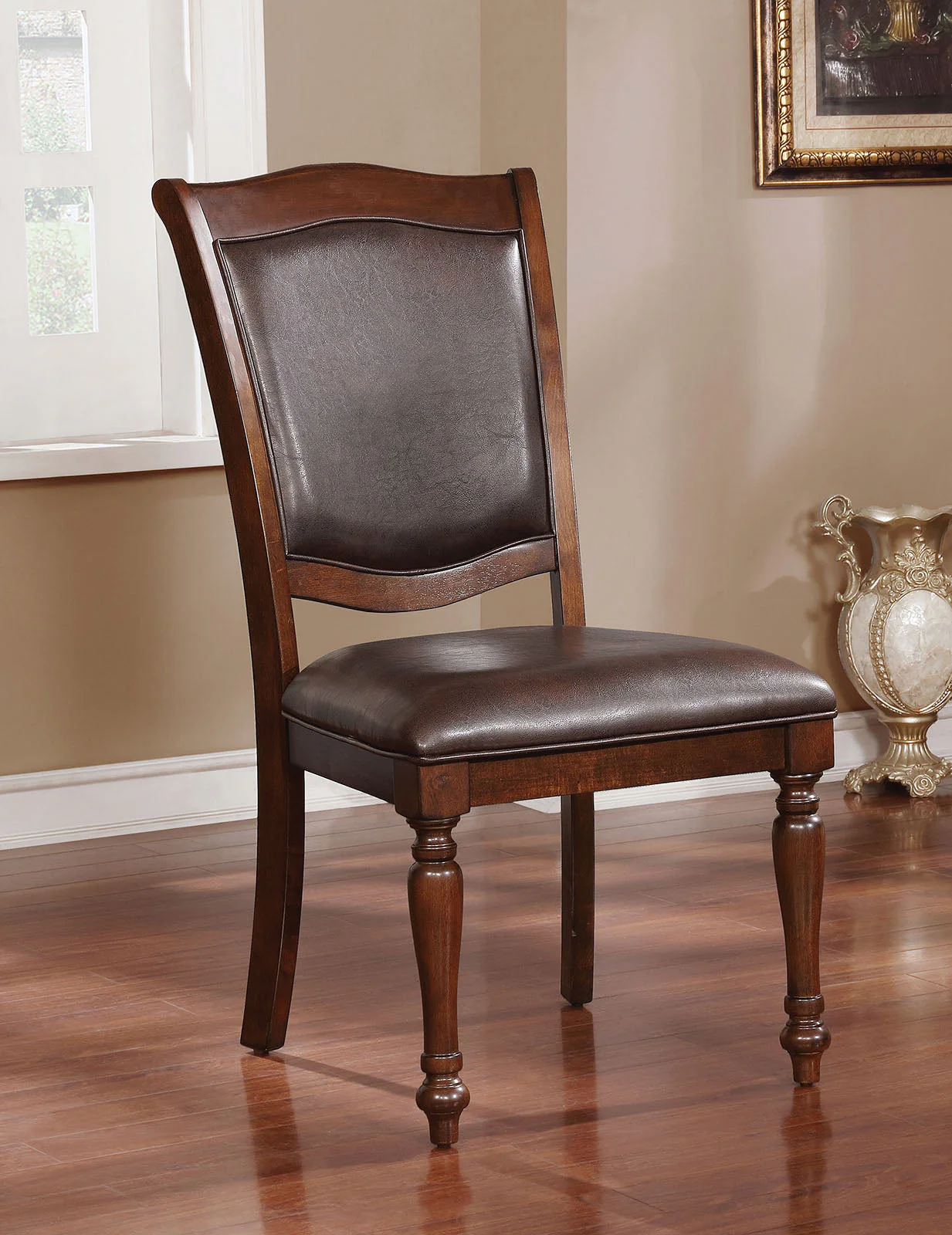 Sylvana Brown Cherry/Espresso 7 Pc. Dining Room Set - Image 6