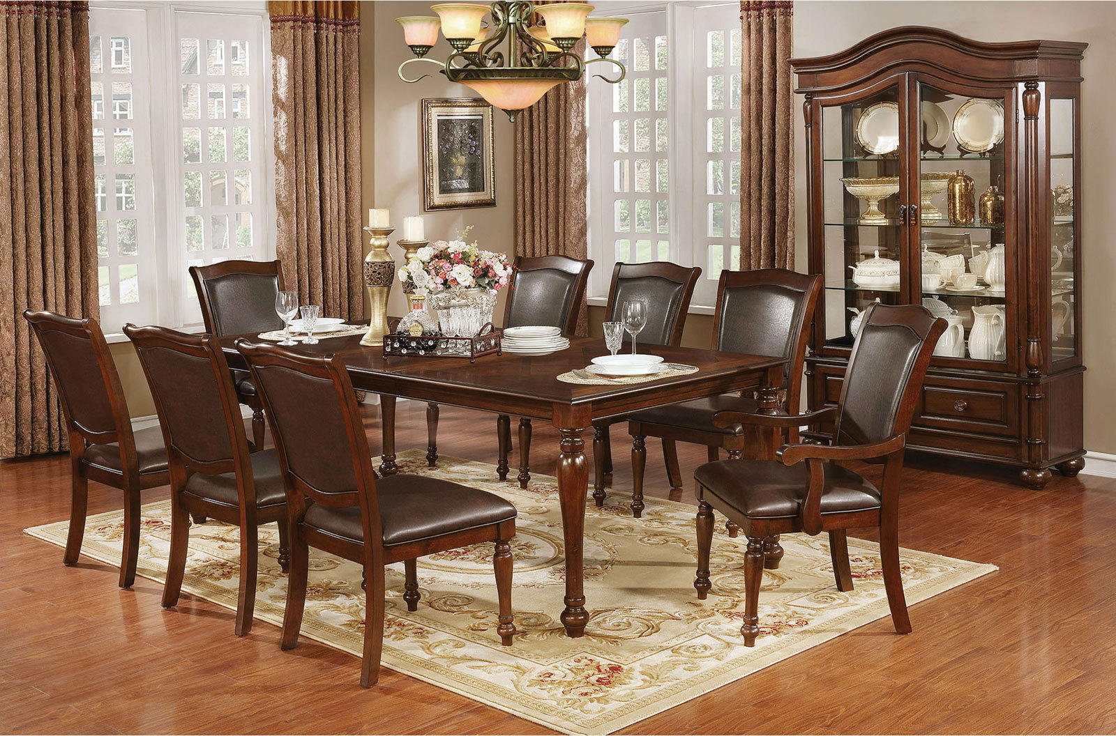 Sylvana Brown Cherry & Espresso Dining Chair (Set of 2) - Image 2