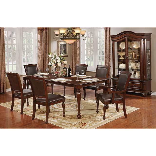 Sylvana Brown Cherry/Espresso Dining Table - Image 2
