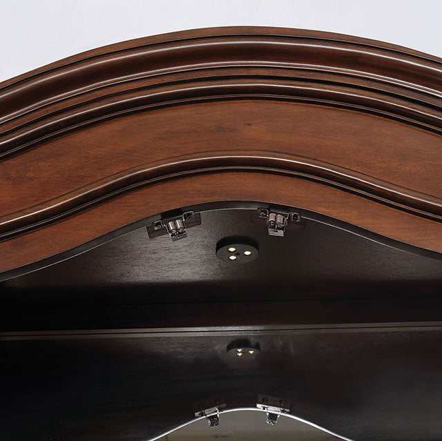 Sylvana Brown Cherry/Espresso Dining Table - Image 4