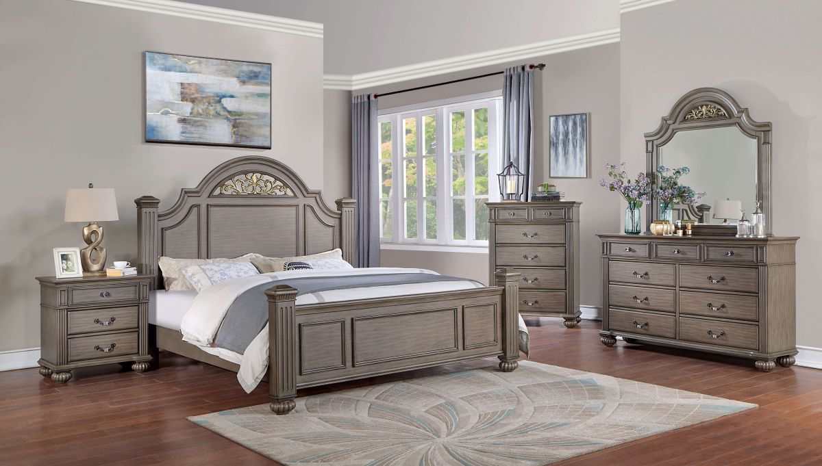 Syracuse Gray Queen Bed - Image 2