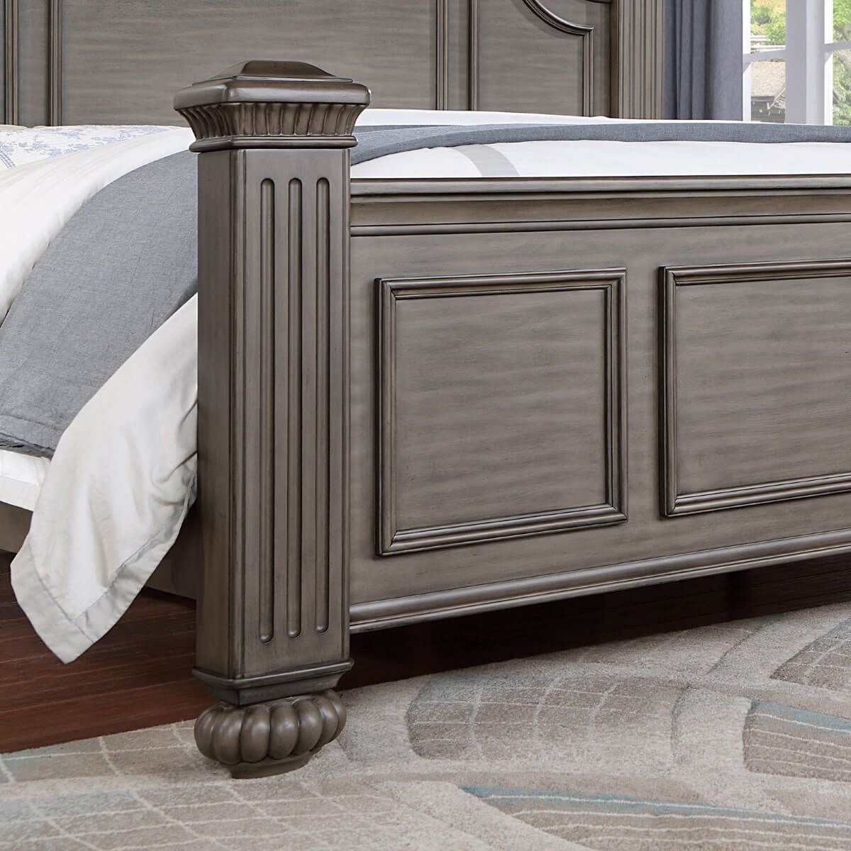 Syracuse Gray Queen Bed - Image 4