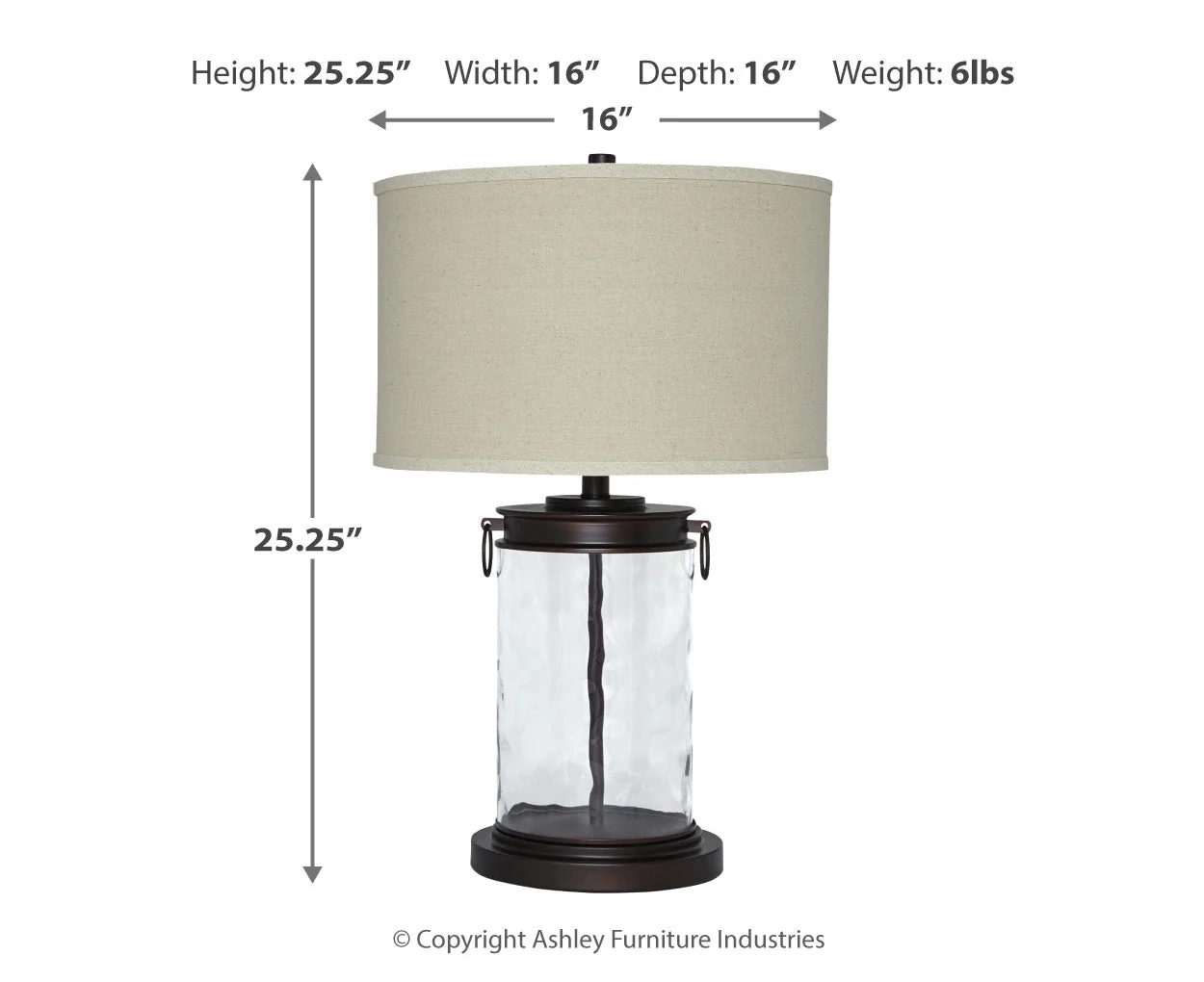 Tailynn Glass Table Lamp - Image 3