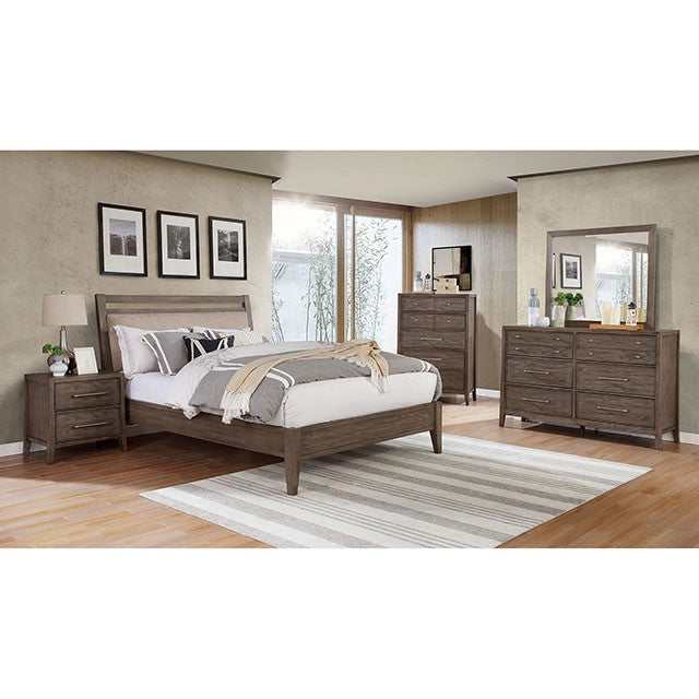 Tawana Warm Gray/Beige Queen Bed - Image 2