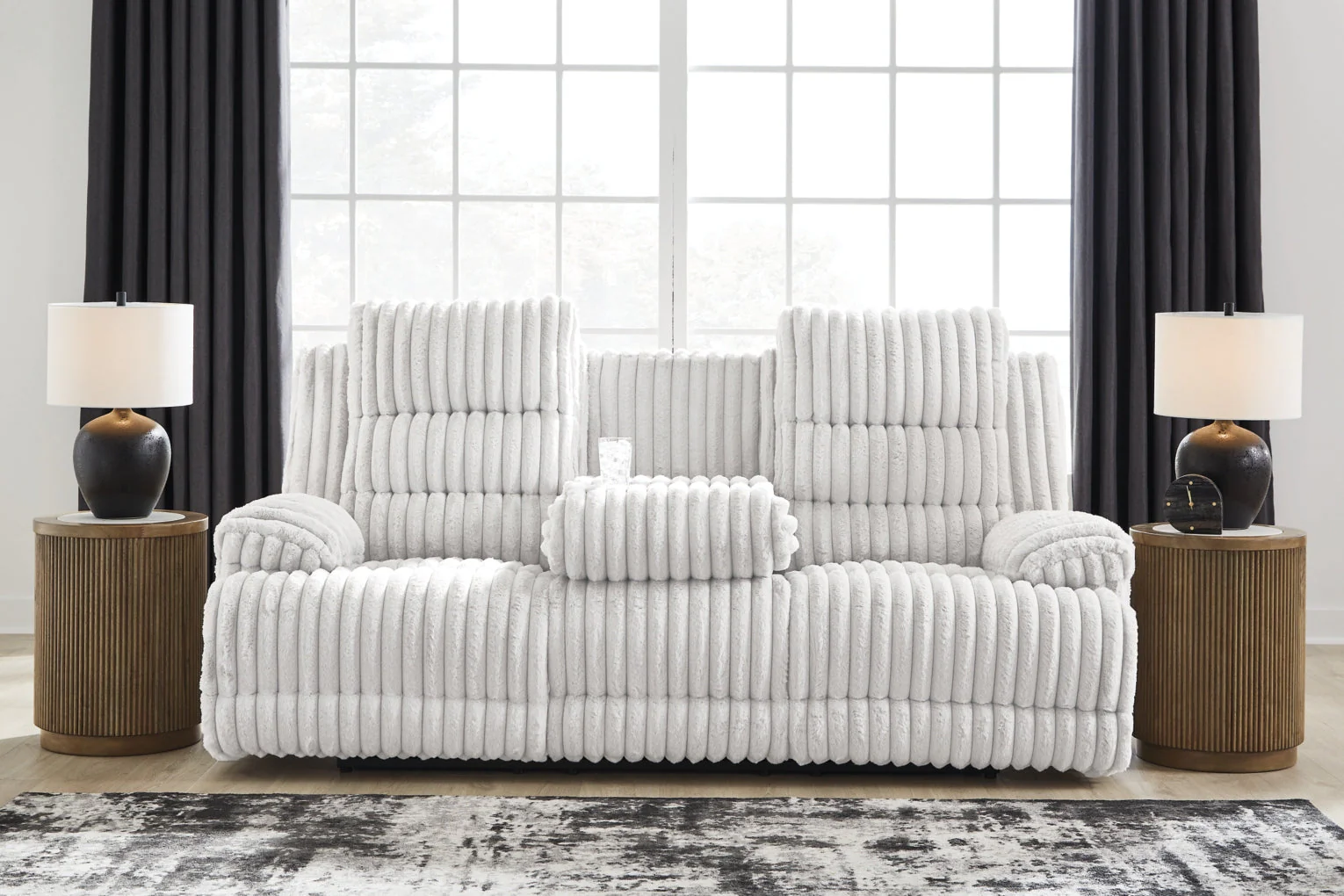 Technique Reclining Power Sofa w/Drop Down Table - Image 6
