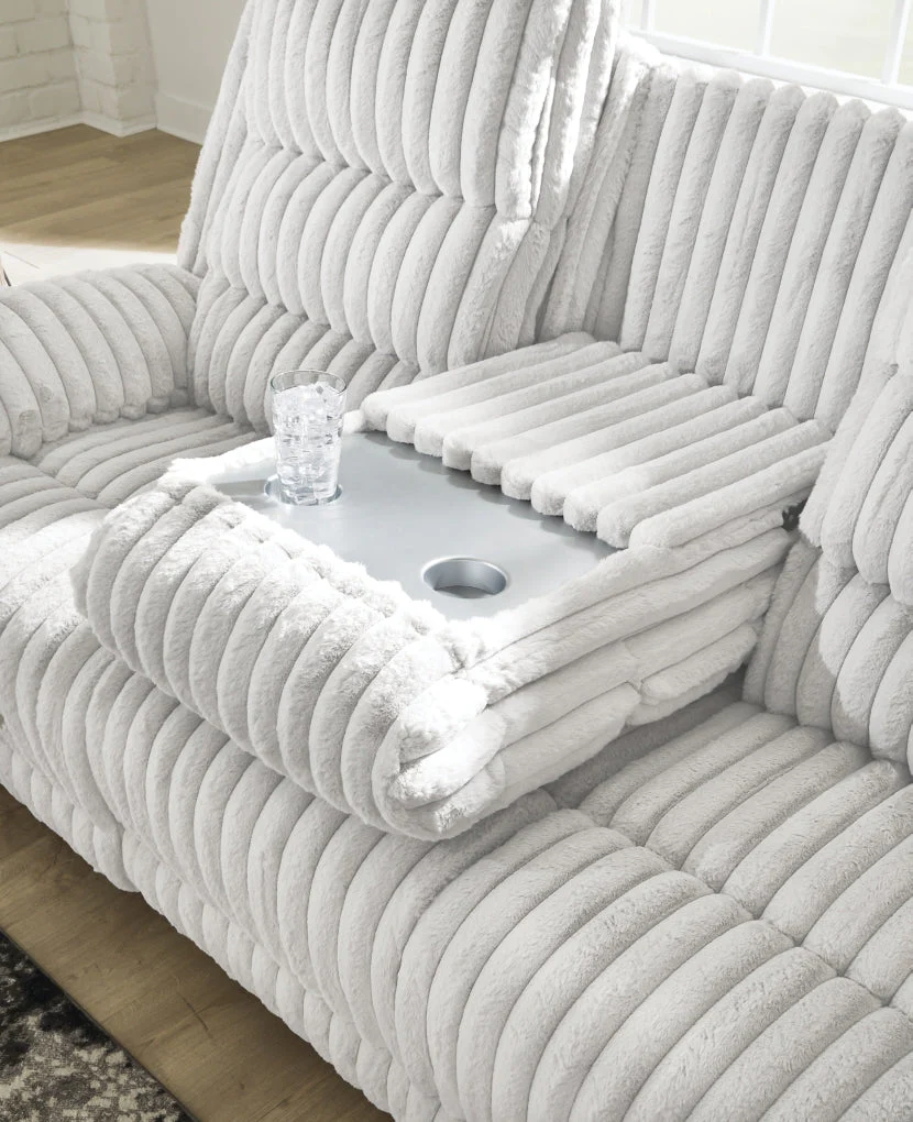 Technique Reclining Power Sofa w/Drop Down Table - Image 7