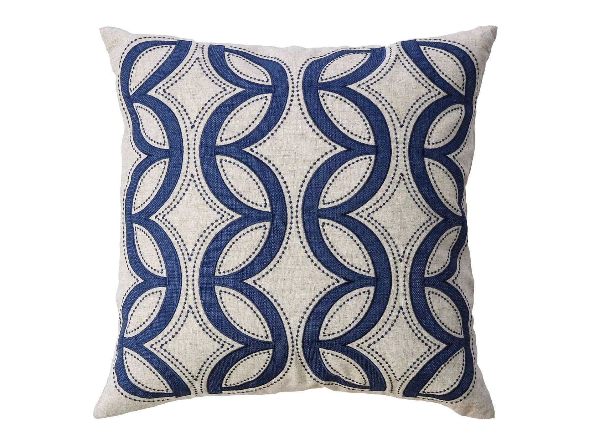Teri Beige/Indigo Pillow (Set of 2)