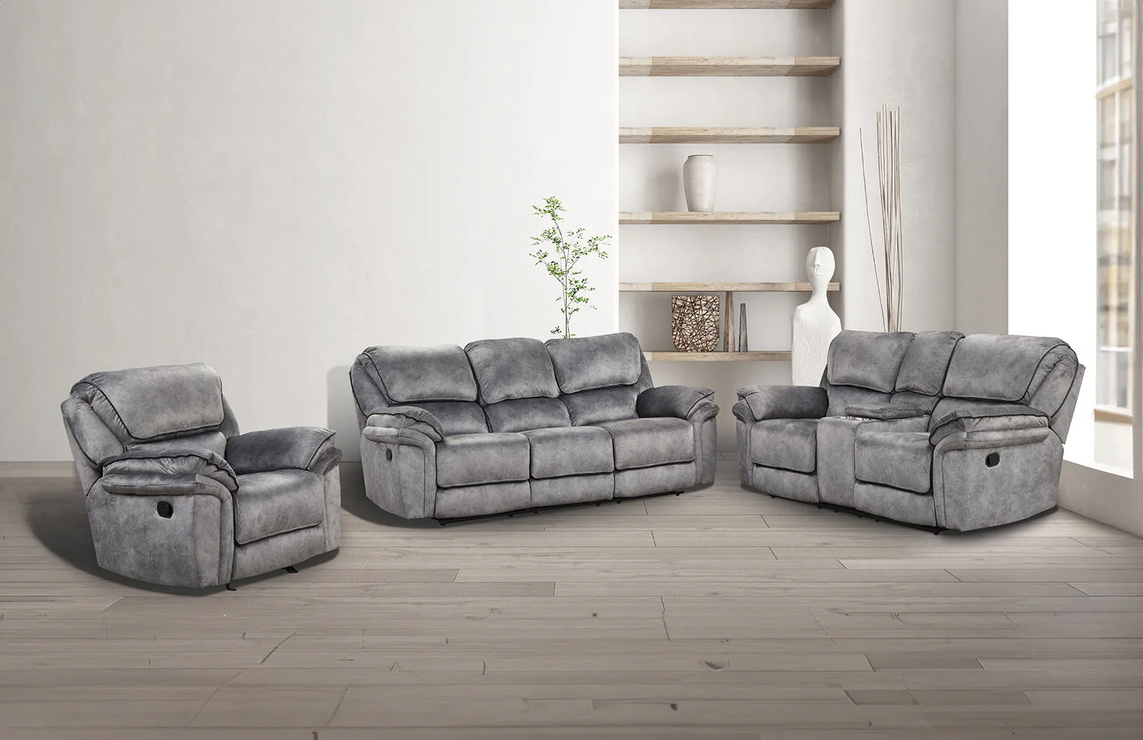 Themis Gray Sofa - Image 4