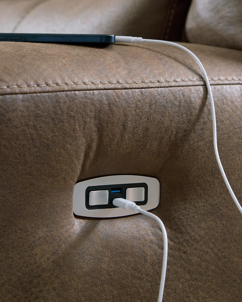 Time-Piece 2 Seat Power Reclining Sofa Adjustable HDREST - Image 9
