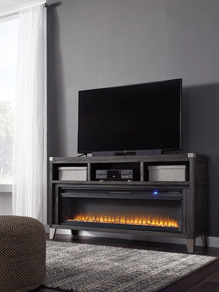 Todoe 65" TV Stand with Electric Fireplace - Image 3