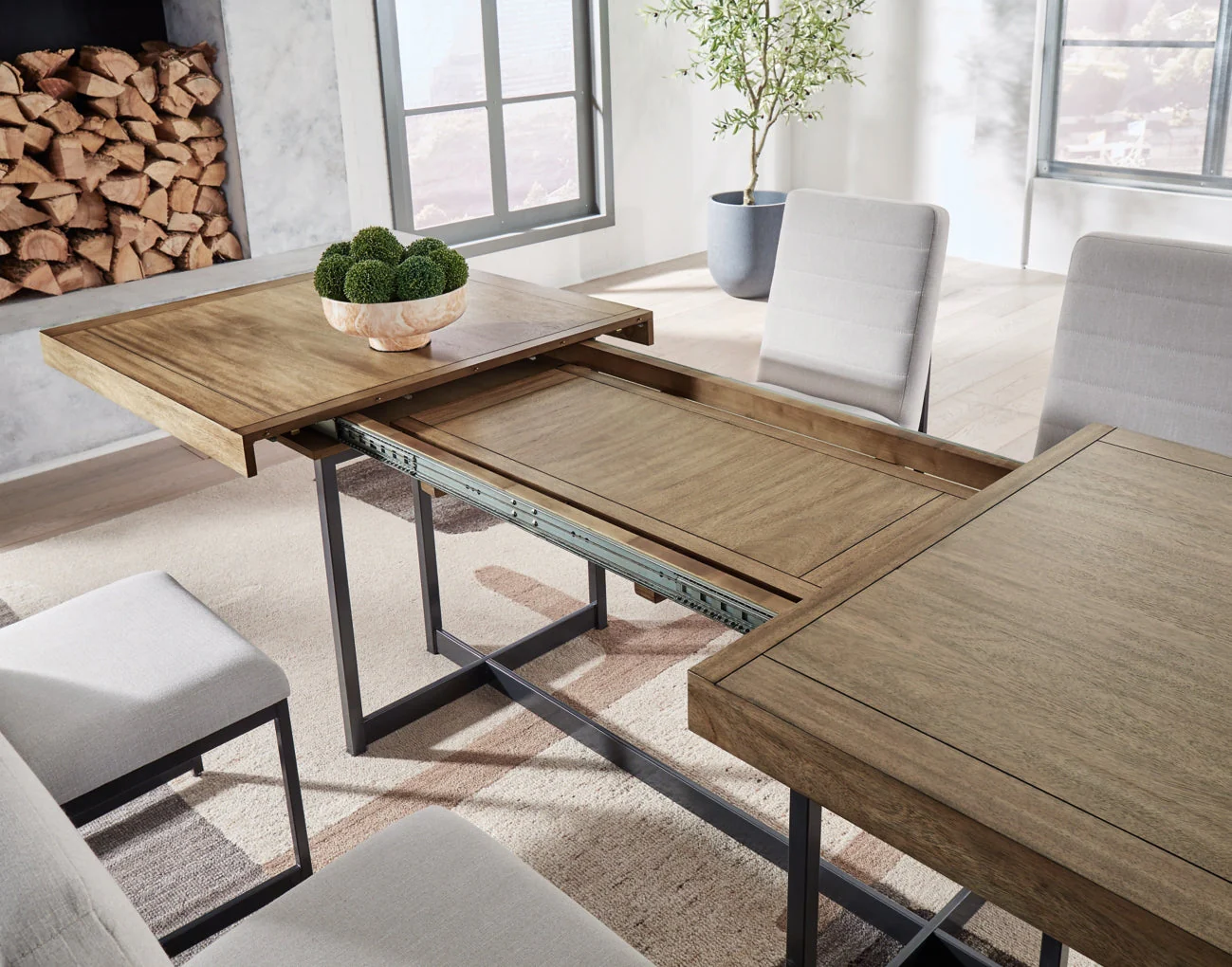 Tomtyn RECT Dining Room Extension Table - Image 8