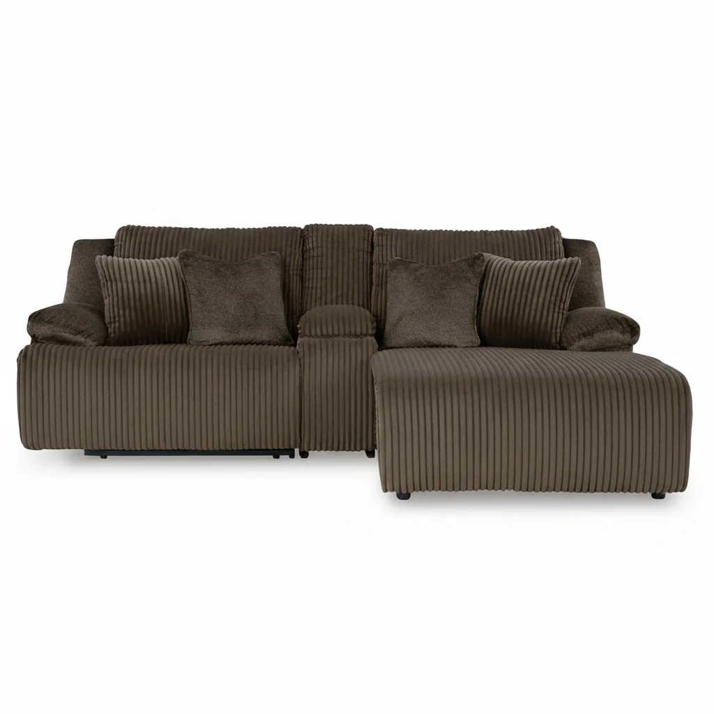 Top Tier 3-Piece Reclining Sectional Sofa with Chaise - Image 2