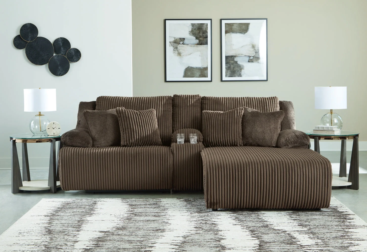 Top Tier 3-Piece Reclining Sectional Sofa with Chaise - Image 4