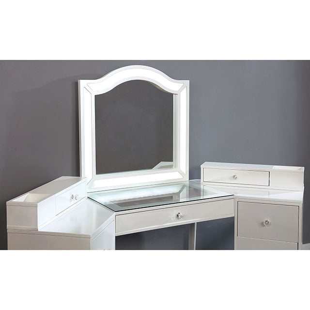 Tracie Luminous White Vanity Set - Image 5