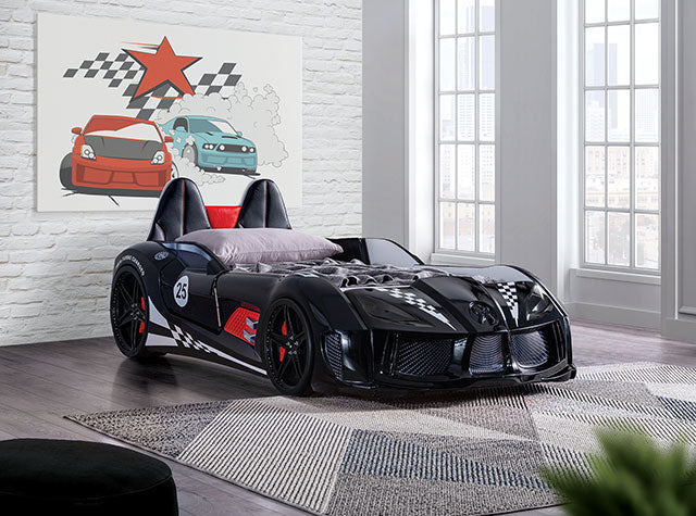 Trackster Black Car Bed / Twin - Image 3