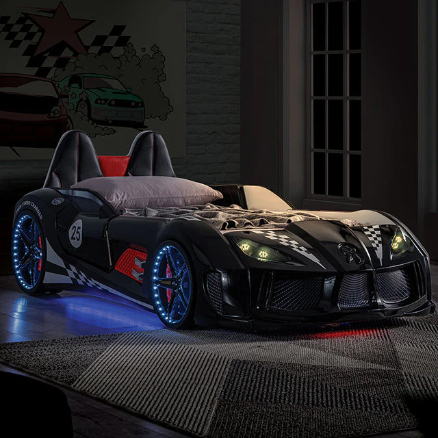 Trackster Black Car Bed / Twin - Image 4