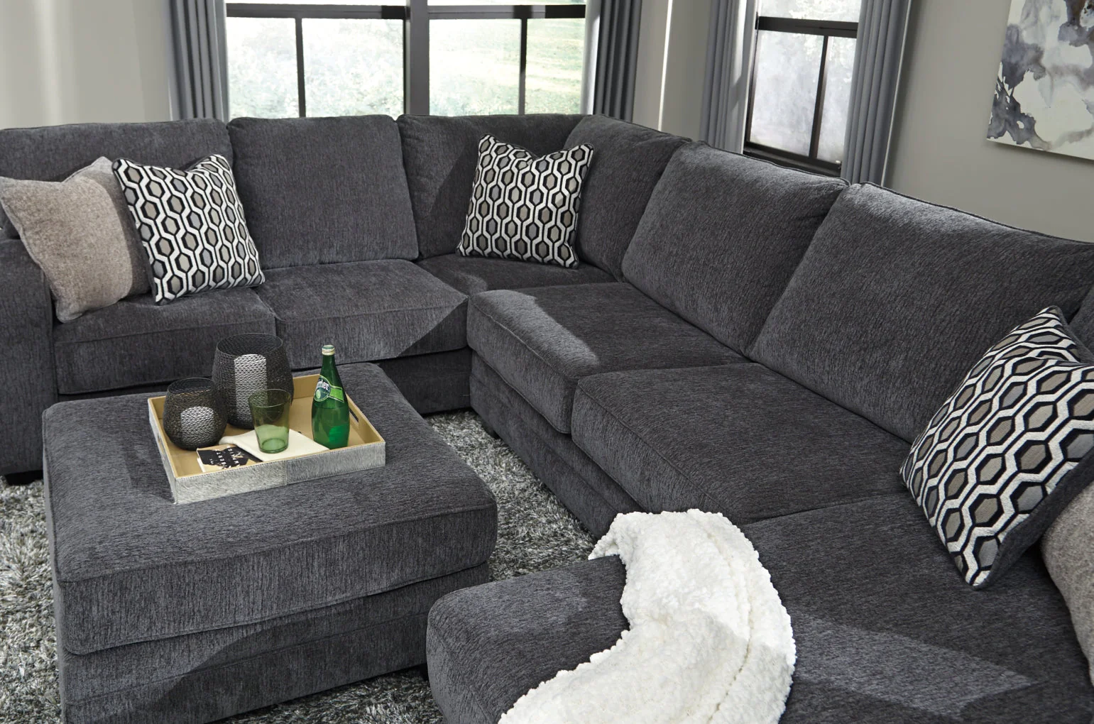 Tracling Oversized Accent Ottoman - Image 5