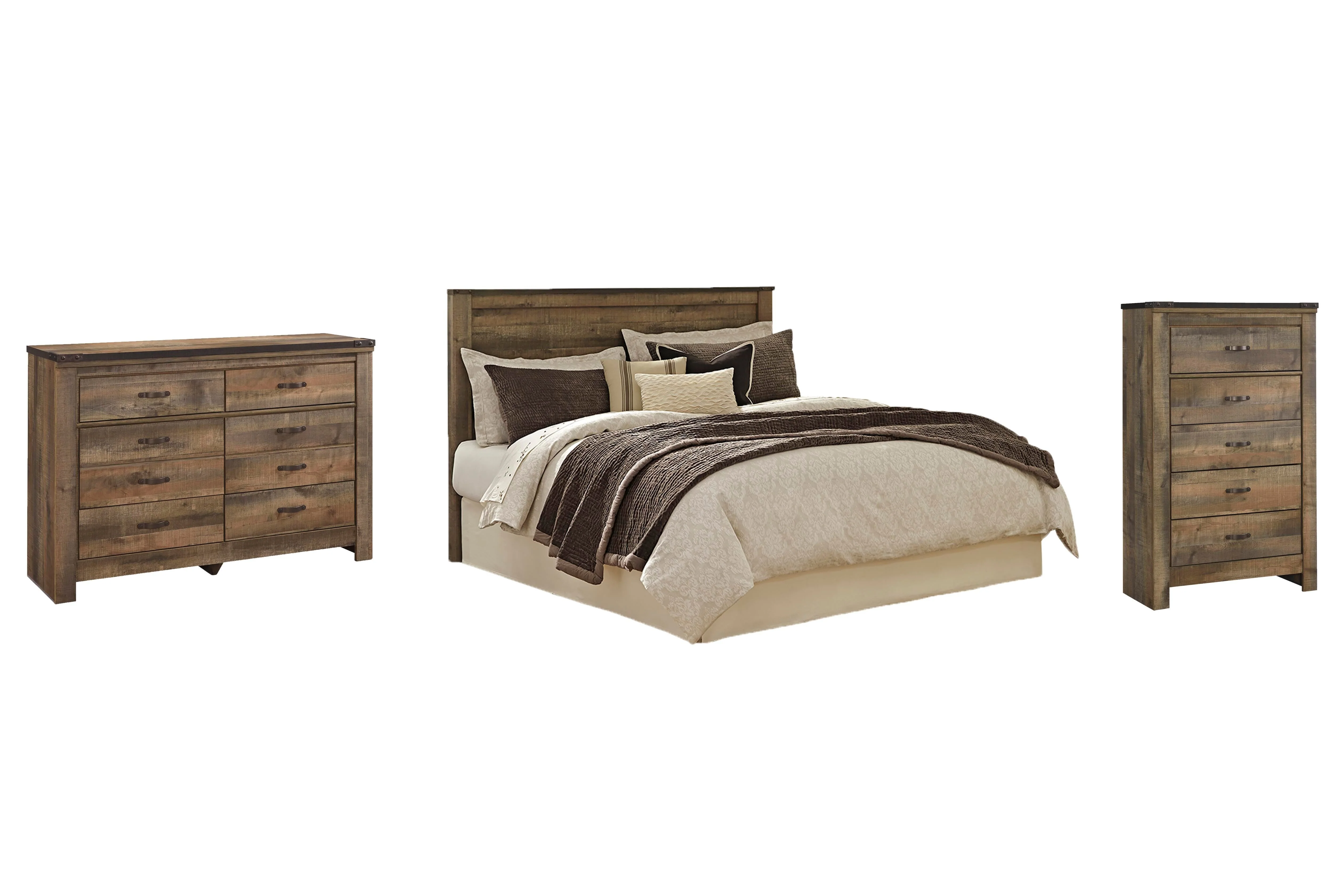 Trinell Panel Headboard Bed Bedroom Set - Image 2