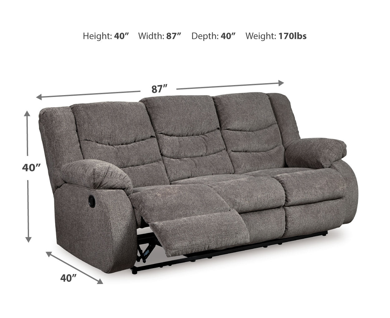 Tulen Reclining Sofa - Image 7