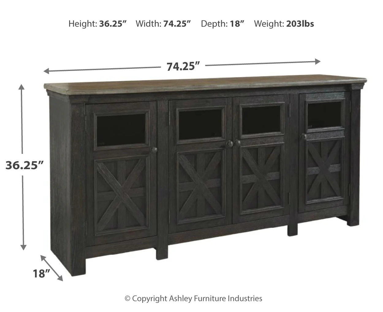 Tyler Creek Extra Large TV Stand - Image 4