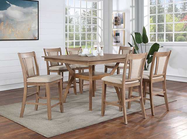 Upminster Natural Tone/Beige Counter Height Chair (Set of 2) - Image 2