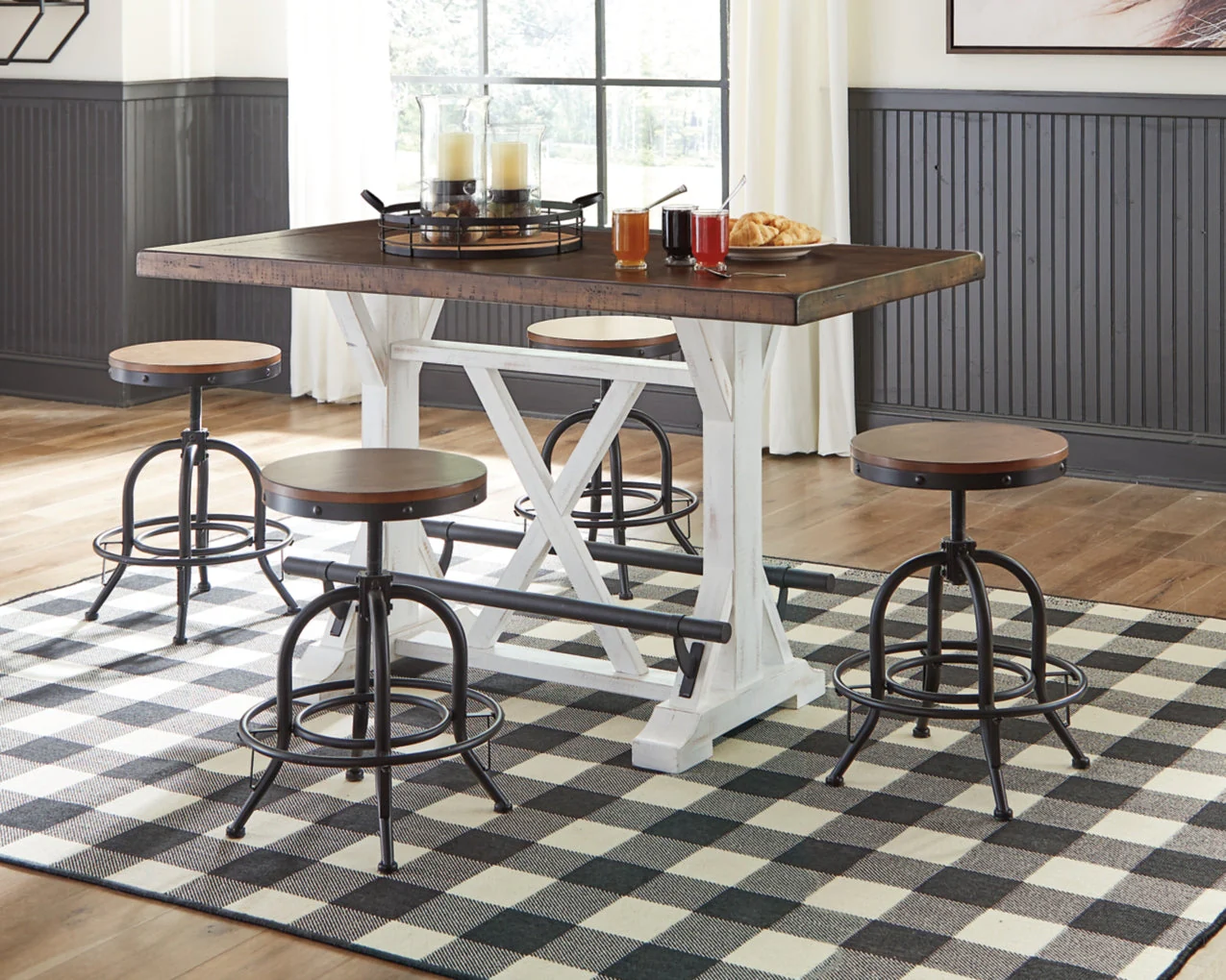 Valebeck RECT Dining Room Counter Table - Image 3