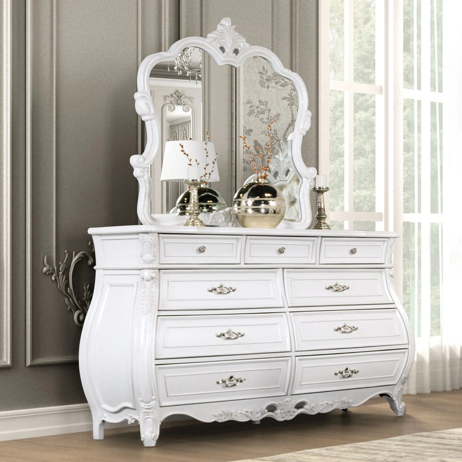 Valentini White Mirror - Image 2