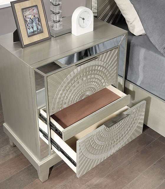 Valletta Champagne Nightstand - Image 4