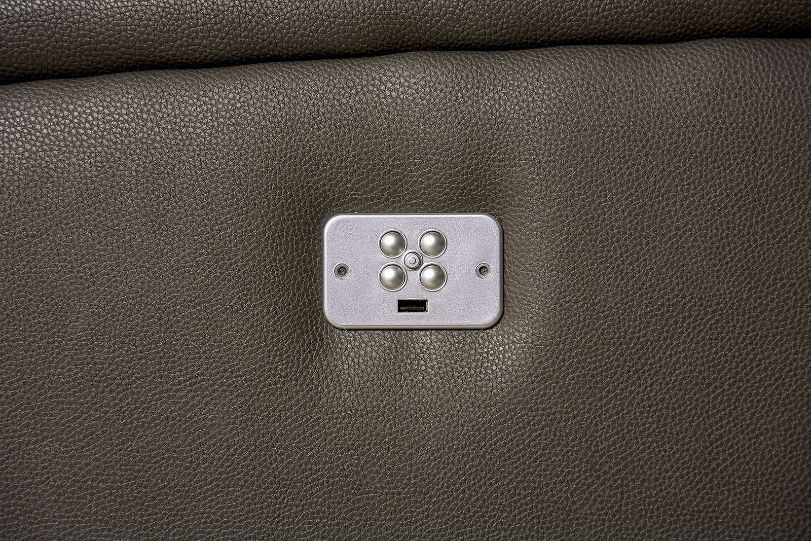 Vasilios Gray Leatherette Power Loveseat - Image 2