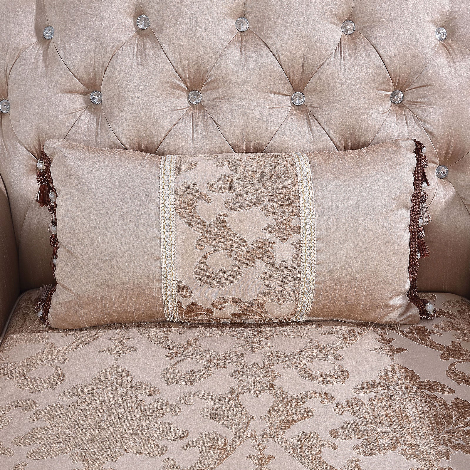 Veracruz Dark Cherry/Light Brown Loveseat - Image 3